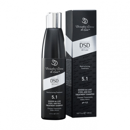 5.1 DIXIDOX DE LUXE STEEL & SILK SHAMPOO - Восстанавливающий шампунь 200 мл